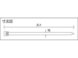 パンドウイット ナイロン結束バンド ナチュラル (100本入) 幅7.6mm