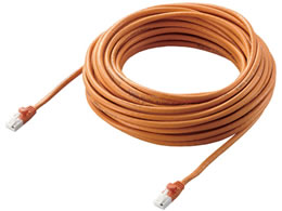 �G���R�� Cat6 LAN�P�[�u�� 15m �I�����W LD-GPT DR15 RS