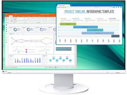 EIZO 液晶ディスプレイ 23.8型 ベーシック ホワイト EV2460-WTが40,084