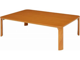 不二貿易 折脚ローテーブル W1050×D750 ナチュラル 12844