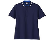CARE&MEDICAL/ユニセックスポロシャツ 介護ユニフォーム 25-6532-09 TB4504U-7(M)ネイビーXブ