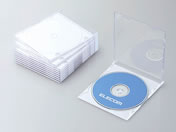 エレコム CD DVDスリムプラケース ホワイト 10枚 CCD-JSCS10WH