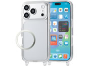 �G���R��/iPhone18 Pro �n�C�u���b�h�P�[�X �X�g���b�v�z�[���t �Ɍ� �N���A/PM-A26CHVCSHKCR