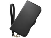 �G���R��/iPhone18 ProMax �蒠�^�P�[�X �Ɍ� ���Εt �ϏՌ� �n���h�X�g���b�v�t �u���b�N/PM-A26DPLFY4KBK
