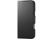 �G���R��/iPhone18 ProMax �蒠�^�P�[�X �Ɍ� ���^ ���Εt �u���b�N/PM-A26DPLFUKBK