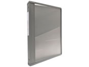 カルテブック(クリアータイプ)A4 2穴 グレー 背幅30mm/0-5635-13