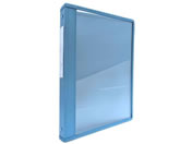 カルテブック(クリアータイプ)A4 2穴 ブルー 背幅30mm/0-5635-15