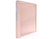カルテブック(クリアータイプ)A4 4穴 ピンク 背幅30mm/0-5636-14