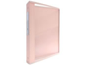 カルテブック(クリアータイプ)A4 4穴 ピンク 背幅40mm/0-5639-14