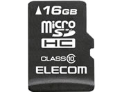 エレコム データ復旧サービス付 MicroSDHCカード Class10 16GB