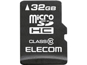 エレコム/データ復旧サービス付 MicroSDHCカード Class10 32GB