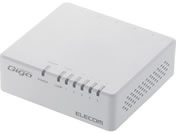 エレコム Giga対応スイッチングハブ 5ポート 電源外付モデル ホワイト