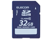 エレコム データ復旧サービス付 SDHCカードClass10 32GB