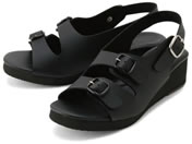 parfait/2�o�b�N���T���_�� �i�[�X�T���_�� 25-3438-0404 LL KS-102(�u���b�N)