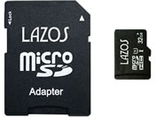 Lazos/microSDHC[J[h 32GB/L-B32MSD10-U1