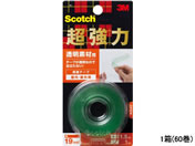 3M/スコッチ 超強力両面テープ 透明素材用 19mm×1.5m 60巻