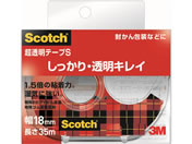3M スコッチ 超透明テープS600 小巻 18mm幅 ディスペンサー付