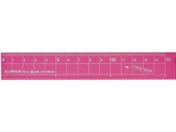 クツワ ハイライン アルミ定規 15cm ピンク XS15PK