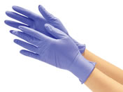 川西工業 ニトリル使いきり手袋 M ブルー 250枚 #2060
