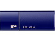シリコンパワー/USB3.0 スライド式USBメモリ 8GB ネイビー