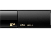 シリコンパワー/USB3.0 スライド式USBメモリ 32GB ブラック