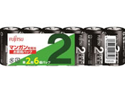 富士通 マンガン乾電池単2形6本 R14PU(6S)