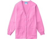 KAZEN WLD/レディースカーディガン 丈長 3L ピンク/220-93