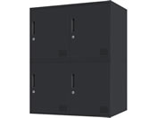 Netforce/�L���[�{�C�h ���b�J�[ 4�l�p 2��2�i �V�����_�[�� ����450mm �X�`�[�� �u���b�N�~�u���b�N/CUB3545S04-BKBK