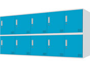 Netforce/�L���[�{�C�h ���b�J�[ 10�l�p 5��2�i �V�����_�[�� ����450mm �X�`�[�� �z���C�g�~�u���[/CUB3545S10-WHBL