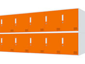 Netforce/�L���[�{�C�h ���b�J�[ 10�l�p 5��2�i �V�����_�[�� ����450mm �X�`�[�� �z���C�g�~�I�����W/CUB3545S10-WHOR