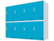 Netforce/�L���[�{�C�h ���b�J�[ 8�l�p 4��2�i �V�����_�[�� ����600mm �X�`�[�� �z���C�g�~�u���[/CUB3560S08-WHBL