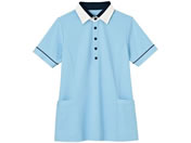カーシーカシマ/半袖プルオーバー(男女兼用)介護ユニフォーム 24-8152-0304 L HM2449-6(ソラ)
