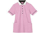 カーシーカシマ/半袖プルオーバー(男女兼用)介護ユニフォーム 24-8152-0403 M HM2449-9(サクラ)