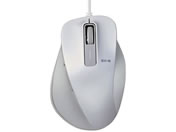 エレコム/BlueLEDマウス 有線 5ボタン ホワイト Mサイズ/M-XGM10UBWH