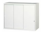 G)ALシリーズ 壁面スチール収納 引違戸 3枚扉 W900×D450×H720mm/RFUASS-W7