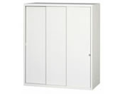 G)ALシリーズ 壁面スチール収納 引違戸 3枚扉 W900×D450×H1050mm/RFUASS-W11