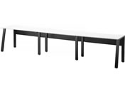 �G�����T/���[�N�e�[�u�� �΂ߋr �Жʃ^�C�v W3600�~D600�~H720mm �V�z���C�g �r�u���b�N/LFK-3606-WB