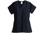ディーフェイズ/ユニセックス 3ポケットトップ 診察衣 25-6510-0001 ネイビー Z1004(XXS)