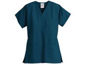 ディーフェイズ/ユニセックス 3ポケットトップ 診察衣 25-6510-0305 カリビアンブルー Z1004(M)