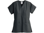 ディーフェイズ/ユニセックス 3ポケットトップ 診察衣 25-6510-0407 ピューター Z1004(L)