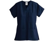 ディーフェイズ/ユニセックス 3ポケットトップ 診察衣 25-6510-0409 トゥルーネイビー Z1004(L)