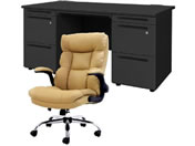 Netforce/�f�X�N�`�F�A�Z�b�g ����3�i W1400 �����f�X�N+�`�F�A ���~�L������/LRD147BKDBKCA33