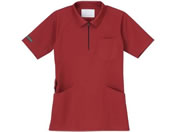 ナガイレーベン/ニットシャツ 介護ユニフォーム 24-7022-0104 レッド PRO FUNCTION RK-5292(S)