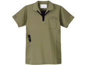 ナガイレーベン/ニットシャツ 介護ユニフォーム 25-6528-0204 オリーブ JD-3172(M)