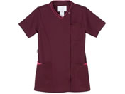 ナガイレーベン/女子スクラブ 診察衣 24-6524-0303 ボルドー+ピンク NEW SONG RF-5087(LL)