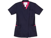 ナガイレーベン/女子スクラブ 診察衣 24-6983-0201 ネイビー+ピンク NEW SONG RF-5122(L)