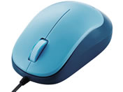 エレコム/BlueLEDマウス 有線 3ボタン ブルー/M-Y8UBBU