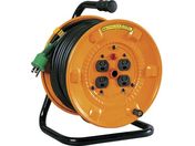 NICHIDO/電工ドラム 100V アース付 抜け止め式 30m NNP-E34N