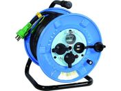 NICHIDO/電工ドラム 屋外型 リペアポッキンドラム 漏電保護専用ブレーカ付 30m NPW-EB33RE