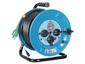 NICHIDO/電工ドラム 屋外型 アース付 過負荷漏電保護兼用ブレーカ付 20m NPW-EK23